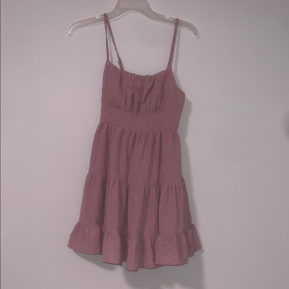 SHEIN Pink Sundress with Spaghetti Straps for Casual Wear